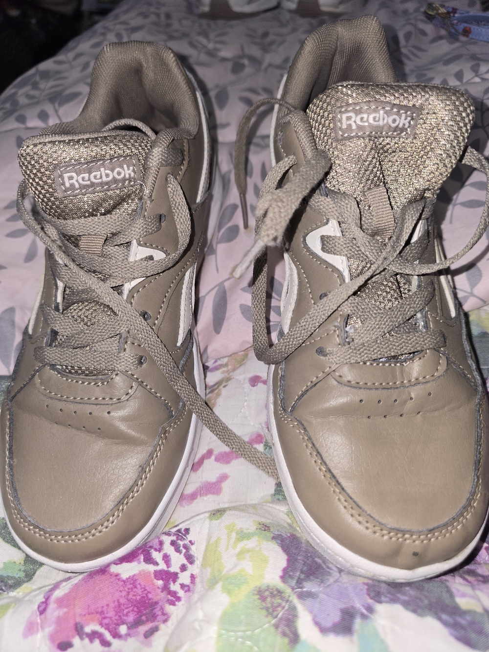 Reebok Royal Complete Clean Taupe Beige Sneakers US 5K Women 6.5 EU 36.5